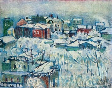 Wassily Kandinsky Painting - Moscow Smolensky boulevard Study Wassily Kandinsky